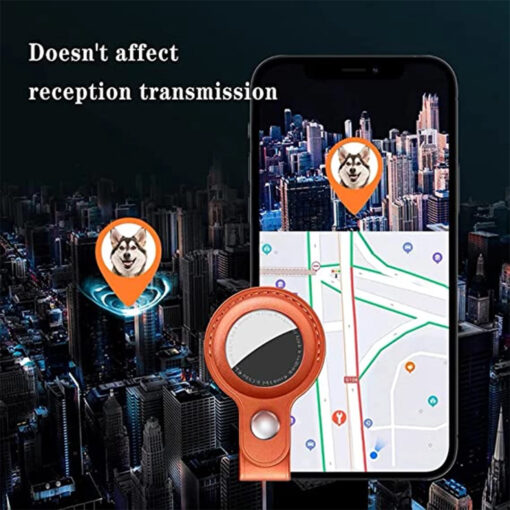 Étui Airtag en cuir pour Apple, protection pour airtag Tracker localisateur dispositif Anti-perte pour Airtag air tag étui llavero – Image 4